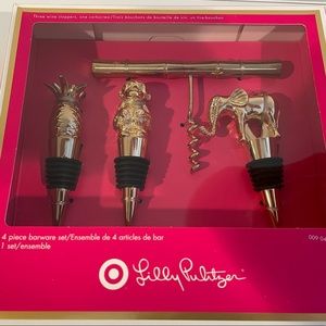 Lilly Pulitzer for Target 4 piece barware set. Brand new